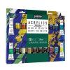 Pébéo Studio Acrylic sada 20 x 20 ml, 20 akrylových barev v pestrých odstínech + štětec