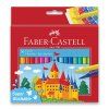 Faber-Castell dětské fixy sada 36 zářivých barev se silným odolným hrotem, papírový přebal