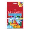 Faber-Castell dětské fixy sada 24 zářivých barev, silný hrot odolný nešetrnému zacházení