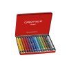 Caran D'ache Neocolor II Aquarelle, sada 15 akvarelových voskových pastelů, přehled barev
