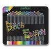 Faber-Castell Black Edition trojhranné pastelky, sada 100 barev v plechové krabičce
