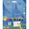 Sada pastelek Faber-Castell Dinosaurus pro děti, šestihranný tvar, samolepky, technologie SV