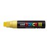 Uni Posca PC-17K akrylový popisovač s plochým hrotem 15 mm, odstín žlutá