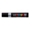 Uni Posca PC-17K 15 mm stříbrný, pro malování na dřevo, kameny, plátno a papír