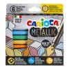 Carioca Metallic Maxi Tip Markers, sada 6 metalických popisovačů se silným hrotem