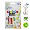 Textilní fixy Carioca tenké, 10 barev, pro malování na tašky, trička a polštáře