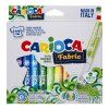 Textilní fixy Carioca sada 12 ks s maxi hrotem pro malování na látku