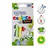 Carioca textilní fixy, sada 6 základních barev, výroba Itálie, hrot 6 mm