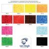 Van Gogh Soft Pastel, sada 12 odstínů bez těžkých kovů, sametový efekt, vhodné pro kreslení i malbu