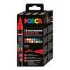 Uni POSCA PC-5BR kompletní sada 16 barev, akrylové štětcové popisovače, šířka stopy 1–4 mm