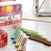 Faber-Castell Connector 60 ks, plastový kufřík s rukojetí, intenzivní barvy pro kreativní tvorbu