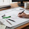 Pentel GraphGear 500 s kovovým tělem a pevným 4mm hrotem pro práci s šablonami