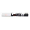 Uni Chalk Marker PWE-5M bílý křídový popisovač, šířka stopy 1,8–2,5 mm, bezprašný inkoust