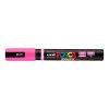 Uni Posca PC-5BR růžový 13, poloohebný štětcový hrot pro detaily i širší tahy
