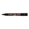 Uni Posca PC-5BR akrylový popisovač se štětcovým hrotem, stopa 1-4 mm, černý odstín 24