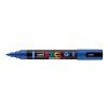 Uni Posca PC-5BR akrylový popisovač se štětcovým hrotem, stopa 1-4 mm, modrá 33